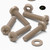 5x Natural PEEK Pan Head Plastic Screws & Bolts M4 x 20mm, Nuts & Washers