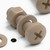 5x Natural PEEK Pan Head Plastic Screws & Bolts M5 x 20mm, Nuts & Washers