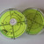 2x Acrylic 60mm + 15mm Diameter Bullseye Spirit Bubble Level, Round, Green