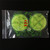 2x Acrylic 60mm + 15mm Diameter Bullseye Spirit Bubble Level, Round, Green