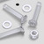 20x Clear Acrylic Countersunk Screws & Bolts M8 x 40mm, Nuts & Washers
