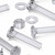 20x Clear Acrylic Countersunk Screws & Bolts M8 x 40mm, Nuts & Washers
