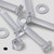 20x Clear Acrylic Countersunk Screws & Bolts M8 x 40mm, Nuts & Washers