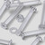 20x Clear Acrylic Countersunk Screws & Bolts M5 x 40 mm, Nuts & Washers