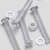 20x Clear Acrylic Countersunk Screws & Bolts M5 x 40mm, Nuts & Washers