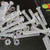 20x Clear Acrylic, Countersunk Cross Head, M5 x 40mm, Plastic, Bolts, Nuts & Washers - Screws