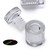 4x Clear Acrylic Standoffs 13 x 13 mm, Sign Spacers, Wall Mount Panel Supports