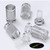 4x Clear Acrylic Standoffs 13 x 19 mm, Sign Spacers, Wall Mount Panel Supports