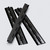 3x Black Acrylic Piano Hinges 300mm, Continuous Plastic Hinges
