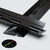 3x Black Acrylic Piano Hinges 300mm, Continuous Plastic Hinges