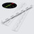3x White Acrylic Hinges, 300mm, Piano Hinges