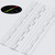 3x White Acrylic Hinges, 300mm, Piano Hinges
