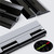 3x Black Acrylic Piano Hinges 150mm, Continuous Plastic Hinges