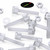 60x Clear Plastic Acrylic Thumbscrews, M3 x 20mm, slotted + knurled, Nuts, Washers & Bolts