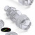 60x Clear Acrylic / PC Slotted Knurled Thumbscrews, M4 x 20mm, Nuts & Washers