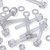 60x Clear Acrylic / PC Slotted Knurled Thumbscrews, M4 x 30 mm, Nuts & Washers