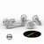 60x Clear Plastic Acrylic Thumbscrews, M5 x 25mm, slotted + knurled