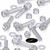 60x Clear Acrylic Slotted Knurled Thumbscrews M5 x 25mm, Nuts & Washers