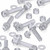 60x Clear Acrylic / PC Slotted Knurled Thumbscrews, M5 x 25mm, Nuts & Washers