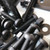 4 x Angled L Hinge Brackets, Black Acrylic + 20x Bolts