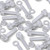 Pack of 60 Transparent Clear Plastic Acrylic Thumbscrews, slotted+knurled M5 x 30mm