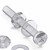 60x Clear Acrylic Pan Head Plastic Screws & Bolts M3 x 25mm, Nuts & Washers