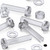 60x Clear Acrylic Pan Head Plastic Screws & Bolts M6 x 30 mm, Nuts & Washers