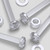 60x Clear Acrylic, Pan Cross Head, M4 x 30mm, Plastic Bolts, Nuts & Washers - Screws