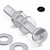 60x Clear Acrylic Pan Head Plastic Screws & Bolts M4 x 30mm, Nuts & Washers