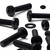 20x Black PP Pan Head Plastic Screws & Bolts M8 x 40mm, Nuts & Washers