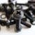 20x Black, Pan Cross Head, (PP), M8 x 40mm, Plastic Bolts, Nuts & Washers -Screws