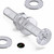 50x Clear Acrylic, Countersunk Cross Head, M4 x 30 mm, Plastic Bolts, Nuts & Washers - Screws