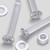 50x Clear Acrylic Countersunk Screws & Bolts M4 x 30mm, Nuts & Washers