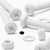 20x White, Pan Cross Head, (PP), M5 x 40mm, Plastic Bolts, Nuts & Washers -Screws
