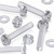60x Clear Acrylic Pan Head Plastic Screws & Bolts M5 x 30 mm, Nuts & Washers
