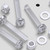 60x Clear Acrylic, Pan Cross Head, M5 x 30 mm, Plastic Bolts, Nuts & Washers - Screws