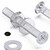 50x Clear Acrylic, Countersunk Cross Head, M3 x 25 mm, Plastic Bolts, Nuts & Washers - Screws