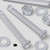 50x Clear Acrylic, Countersunk Cross Head, M3 x 25 mm, Plastic Bolts, Nuts & Washers - Screws