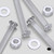 50x Clear Acrylic, Countersunk Cross Head, M3 x 25 mm, Plastic Bolts, Nuts & Washers - Screws