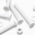 20x White PP Countersunk Plastic Screws & Bolts M5 x 40mm, Nuts & Washers
