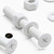 20x White PP Countersunk Plastic Screws & Bolts M5 x 40mm, Nuts & Washers