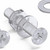 50x Clear Acrylic Countersunk Screws & Bolts M3 x 16 mm, Nuts & Washers