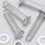 50x Clear Acrylic Countersunk Screws & Bolts M3 x 16mm, Nuts & Washers