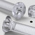 50x Clear Acrylic Countersunk Screws & Bolts M3 x 16mm, Nuts & Washers