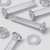 50x Clear Acrylic, Countersunk Cross Head, M3 x 16 mm, Plastic Bolts, Nuts & Washers - Screws