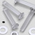50x Clear Acrylic, Countersunk Cross Head, M3 x 16 mm, Plastic Bolts, Nuts & Washers - Screws