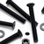 20x Black PP Countersunk Plastic Screws & Bolts M5 x 40mm, Nuts & Washers
