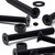 20x Black PP Countersunk Plastic Screws & Bolts M5 x 40mm, Nuts & Washers