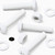 20x White, Pan Cross Head, (PP), M8 x 40mm, Plastic Bolts, Nuts & Washers -Screws