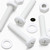 20x White PP Pan Head Plastic Screws & Bolts M8 x 40mm, Nuts & Washers